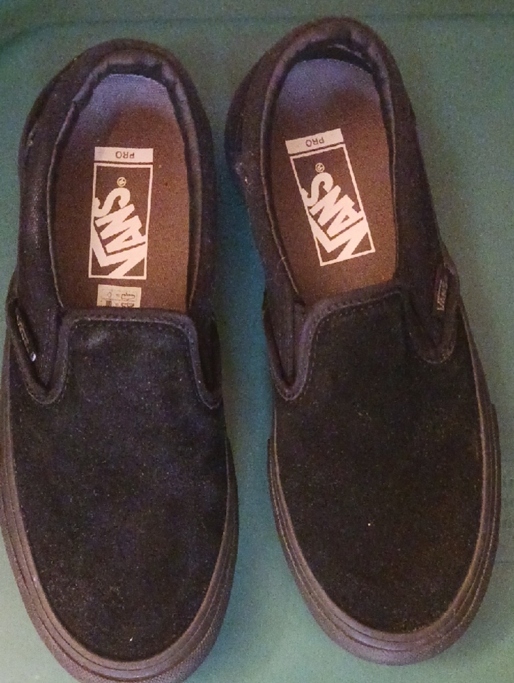 Vans Slip-On Pro Men's Black Suede Skate Shoes